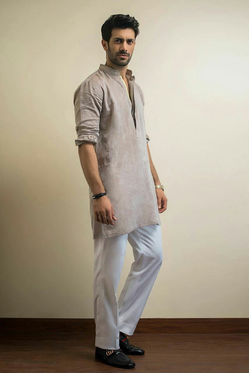 Mandarin Collar Kurta-Pajama Set